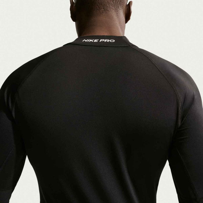 Tee-shirt compression à manches longues Nike Pro Mock-Neck black