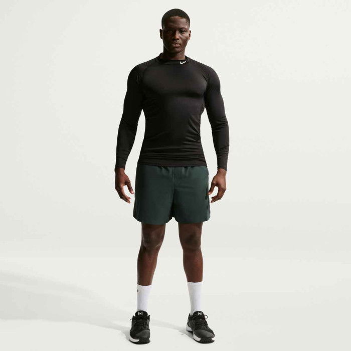 Tee-shirt compression à manches longues Nike Pro Mock-Neck black