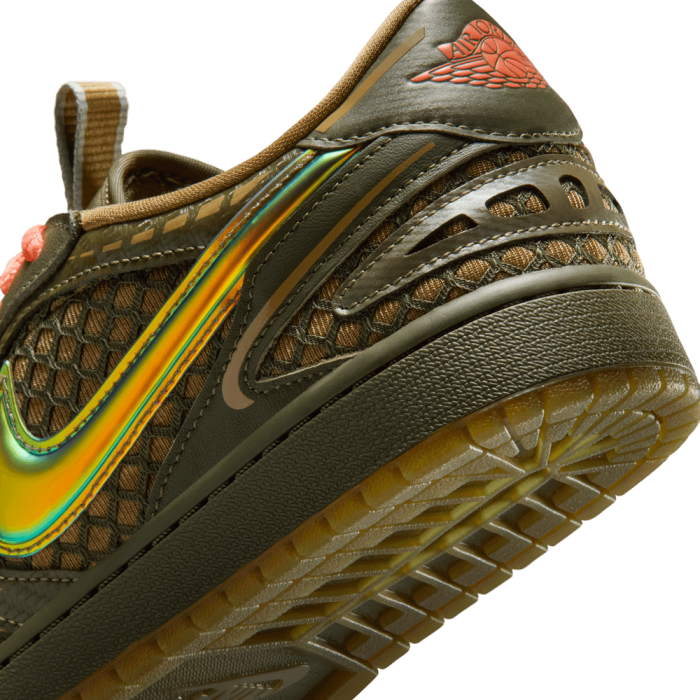 Air Jordan 1 Low Method Of Make brown kelp/cargo khaki-lt wild mango