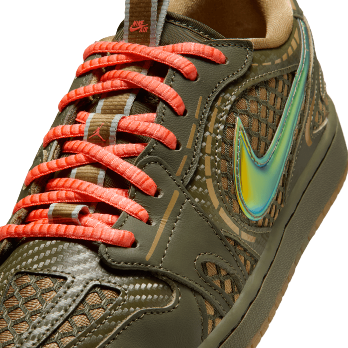 Air Jordan 1 Low Method Of Make brown kelp/cargo khaki-lt wild mango