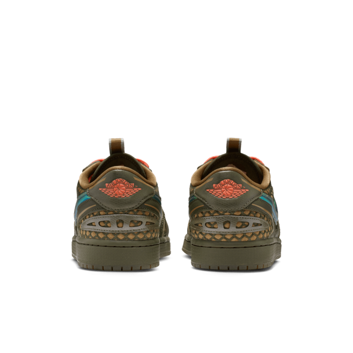 Air Jordan 1 Low Method Of Make brown kelp/cargo khaki-lt wild mango