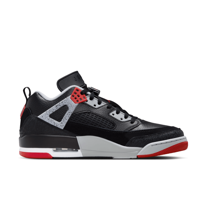 Jordan Spizike Low black/gym red-wolf grey-white