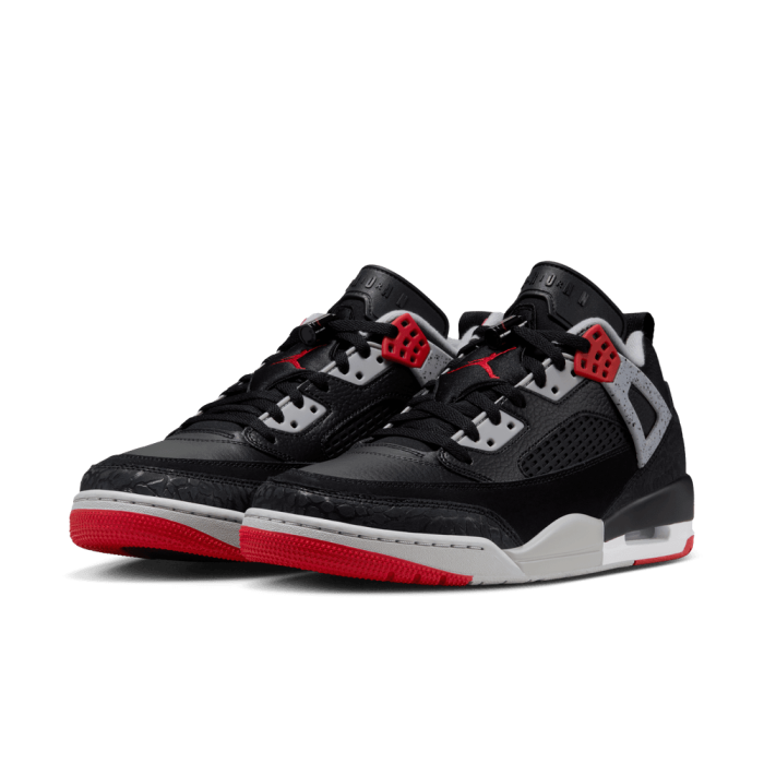Jordan Spizike Low black/gym red-wolf grey-white