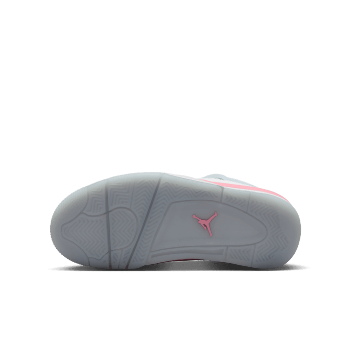 Air Jordan 4 Retro enfant white/med soft pink-half blue GS
