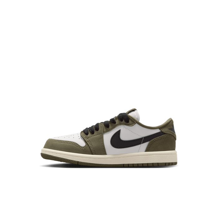 Air Jordan 1 Retro Low OG Medium Olive Enfants PS