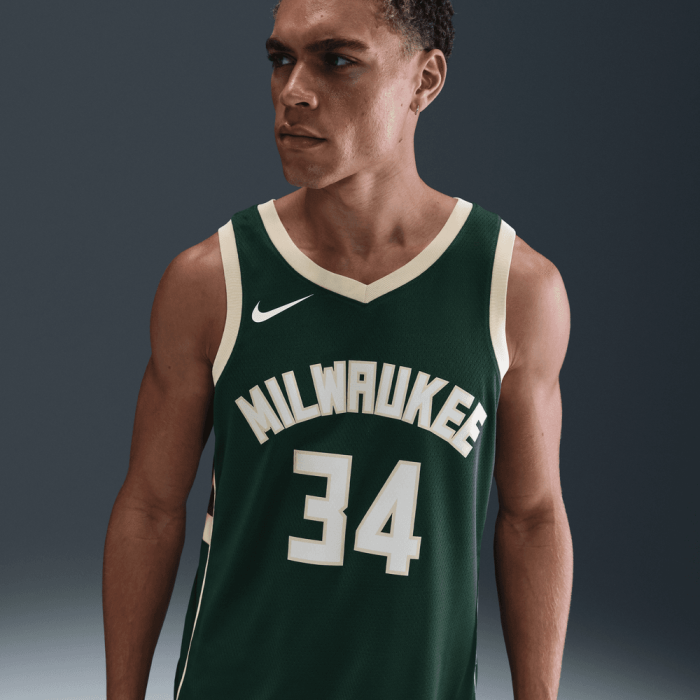 Maillot NBA Giannis Antetokounmpo Milwaukee Bucks Nike Icon Edition 2022/23 Swingman