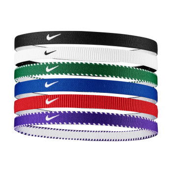 Bandeau Nike Flex Classic Headbands 6pk Game Royal/university Red/white