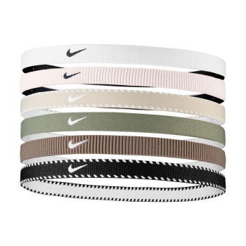 Bandeau Nike Flex Classic Headbands 6pk White/light Army/black