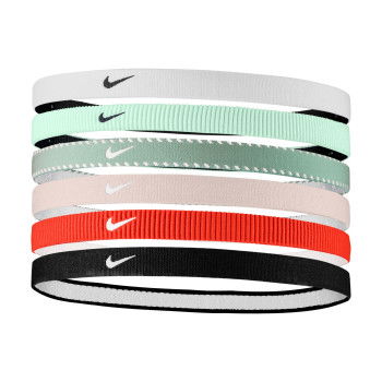 Bandeau Nike Flex Classic Headbands 6pk Cannon/picante Red/black