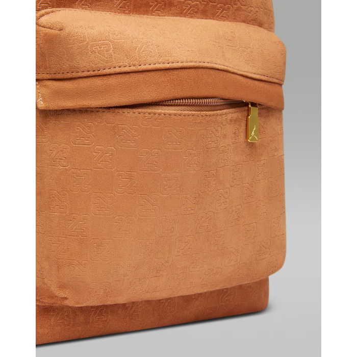 Sac à dos Jordan Jam Suede Monogram Backpack Cognac