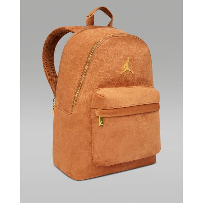 Sac à dos Jordan Jam Suede Monogram Backpack Cognac