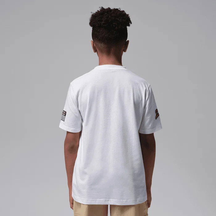 T-shirt Jordan JDB Dynasty Patch Enfants White