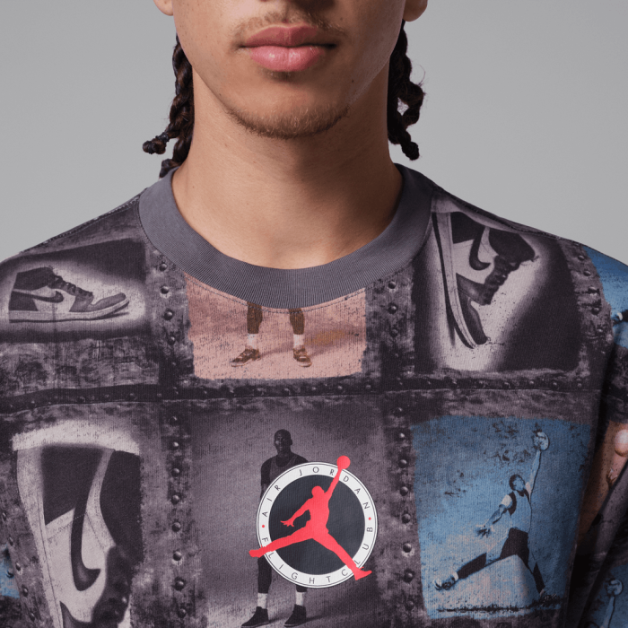 T-shirt Jordan Flight Club All Over Print sail
