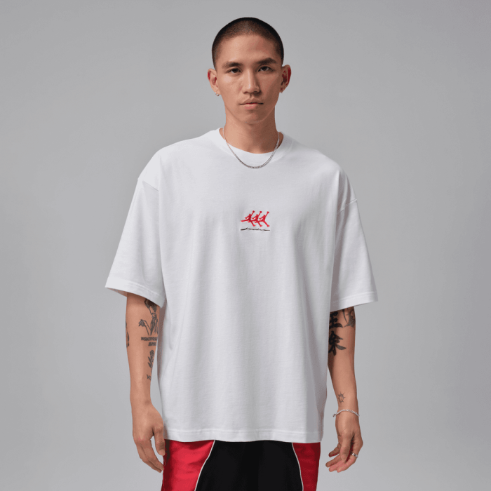 T-shirt Jordan Flight Oversized white