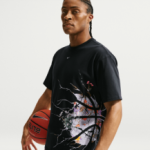 Color Noir du produit T-shirt Nike GFX Basketball Flowers black
