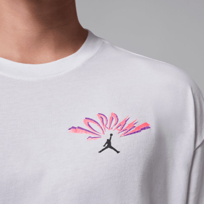 T-shirt Jordan Flight white pink