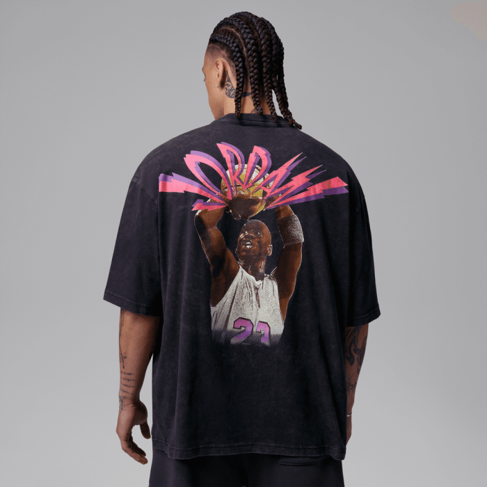 T-shirt Jordan Flight black pink