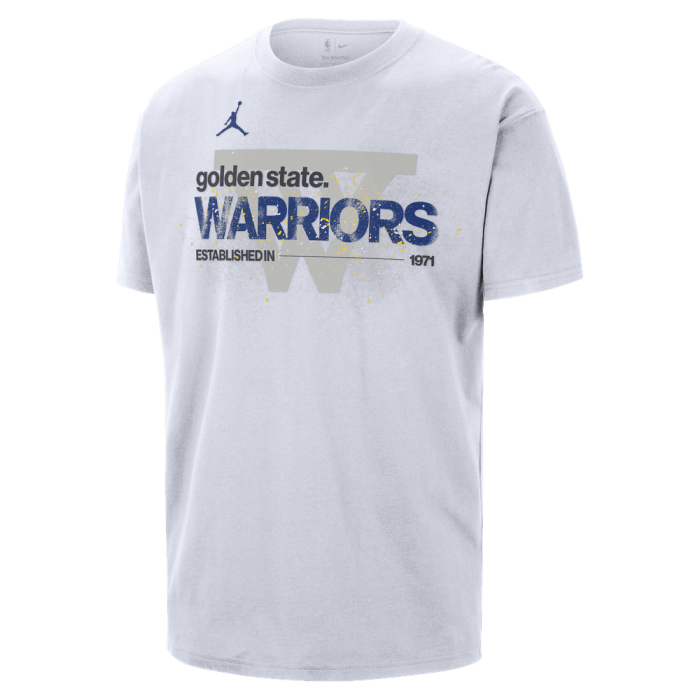 T-shirt Nike NBA Golden State Warriors Courtside white