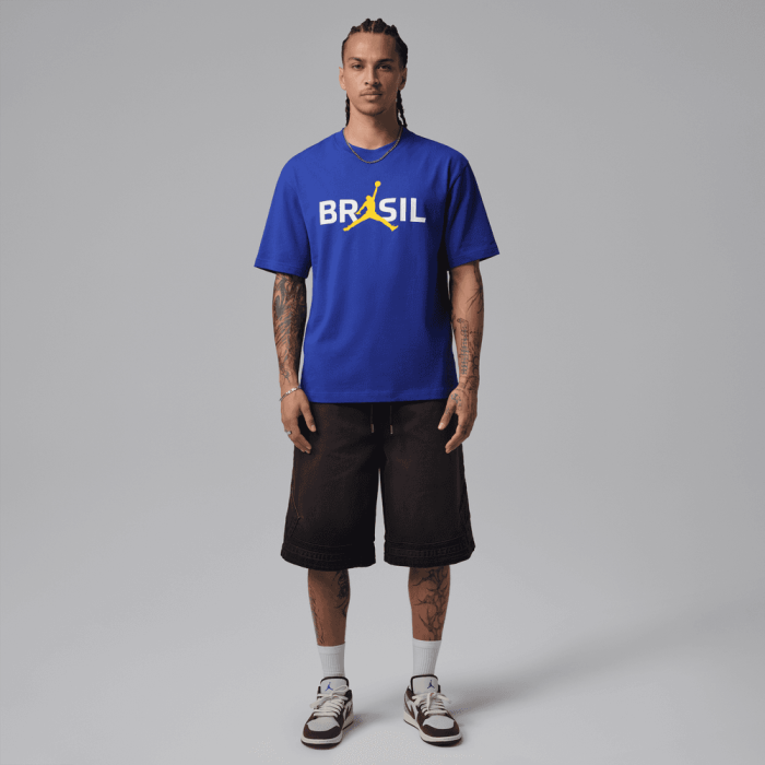 T-shirt Jordan 85 Brasil World Cup blue