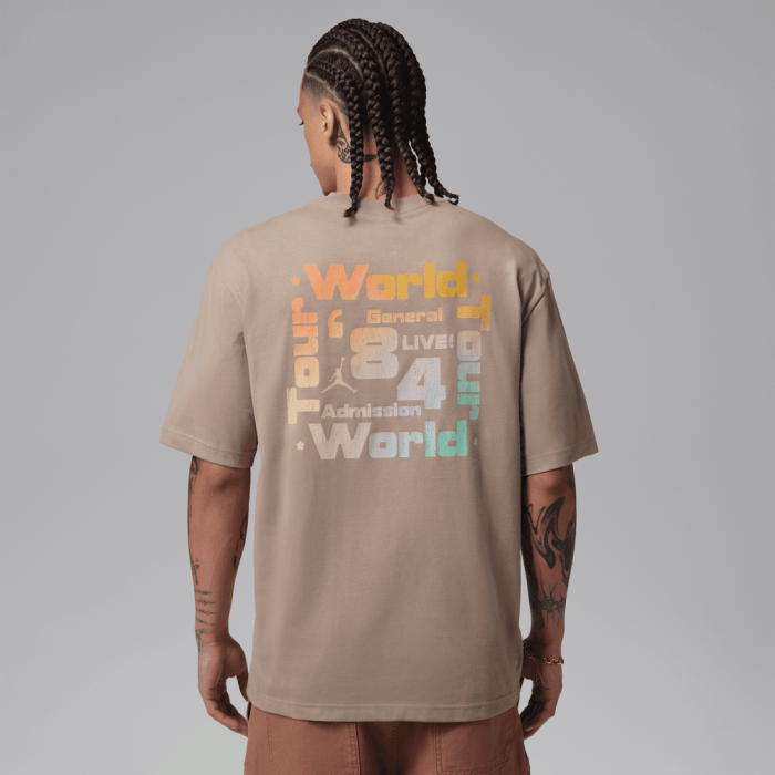 T-shirt Jordan Brooklyn World Tour khaki