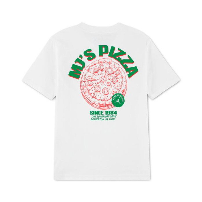 T-shirt Jordan JDB MJ Brand Pizza Enfant white