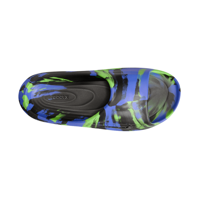 Claquettes Nike ReactX Rejuven8 SE black-lime blast-sapphire