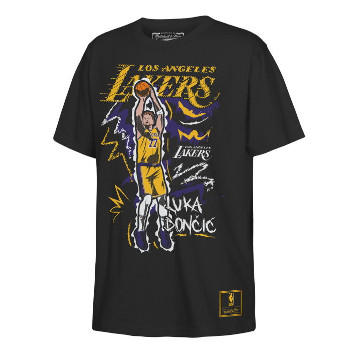 T-shirt Mitchell & Ness NBA Chalked Up Player Tee Luka Doncic Los Angeles Lakers Enfants