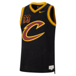Color Noir du produit Maillot NBA LeBron James Cleveland Cavaliers Nike...