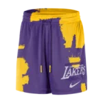 Color Violet du produit Short NBA Los Angeles Lakers Nike Courtside Edition...