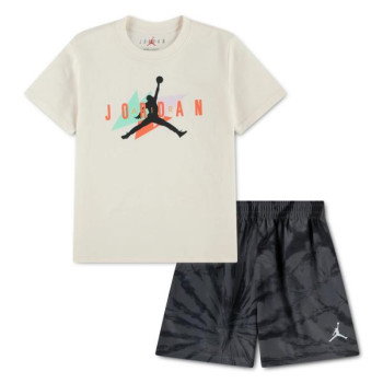 Ensemble Jordan Festival Tie Dye Short Set Petit Enfant