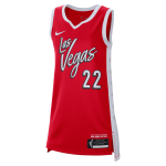 Color Rouge du produit Maillot WNBA A'ja Wilson Las Vegas Aces Nike Victory...