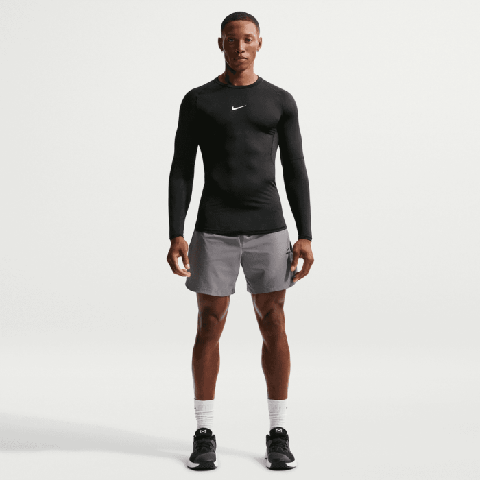 T-Shirt manches longues Nike Pro black/white
