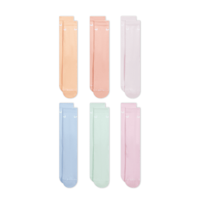 Pack de 6 paires de chaussettes Nike Everyday Elevated multi
