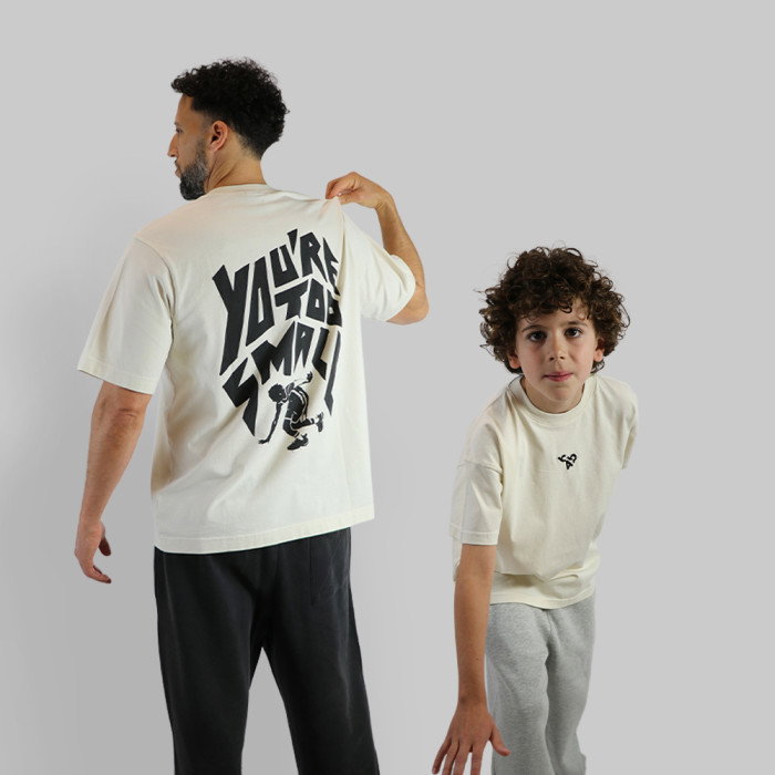 T-shirt b4b "Too Small" Beige