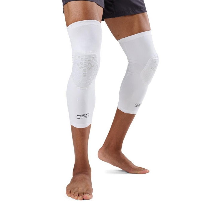 Genouillères McDavid x Kyrie Irving Hex Viz Knee Sleeve Pair White/grey