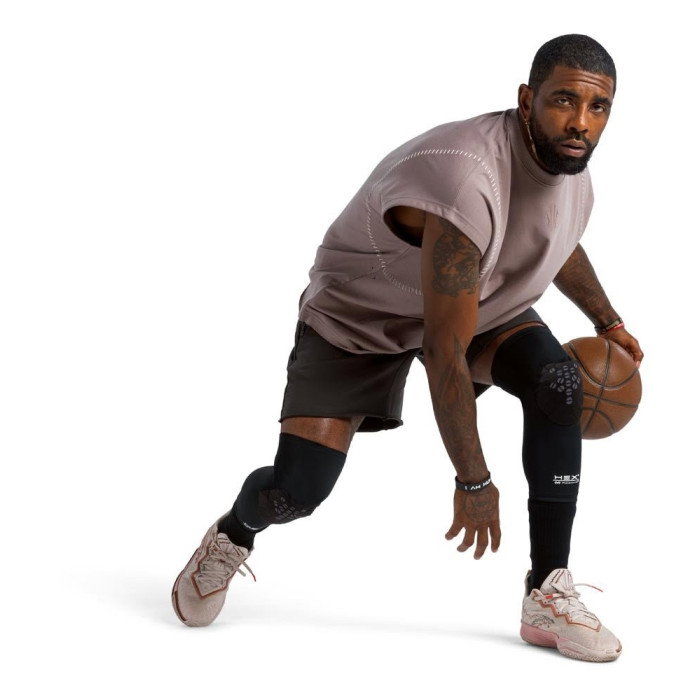 Genouillères enfant Kyrie Irving X McDavid Hex Viz Knee Sleeve Pair Black/grey