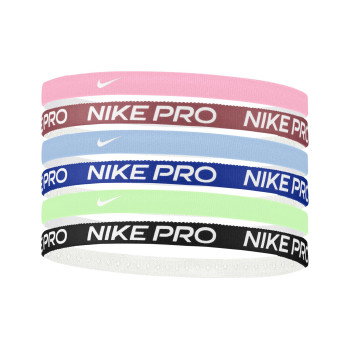 Bandeaux Nike Flex Classic Headbands 6pk Printed Pink Rise/pink Smoke/white