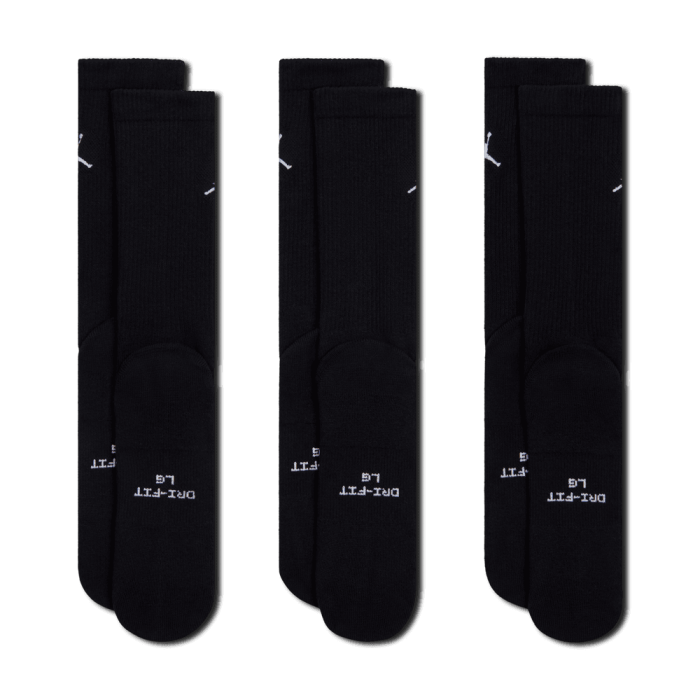 Pack de 3 paires de chaussettes Jordan Everyday black/white