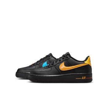 Nike Air Force 1 LV8 Black-Action Grape-Laser Orange Enfants GS