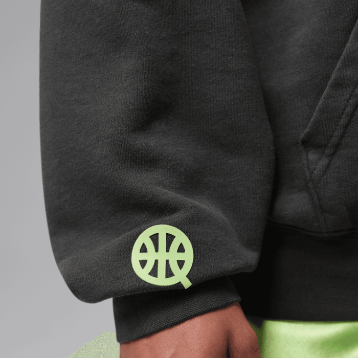 Sweat à capuche oversize Jordan Quai 54 2026 off noir-key lime