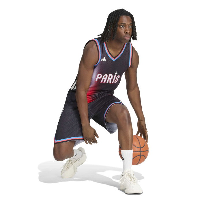 Maillot adidas Paris Basket Home Black