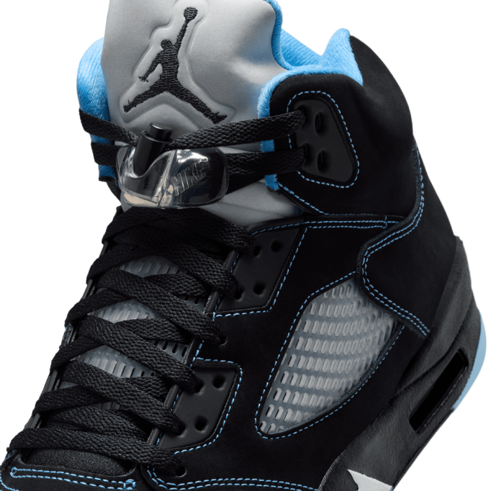 Air Jordan 5 "black Carolina" black/university blue-white