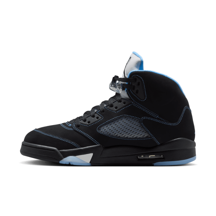 Air Jordan 5 "black Carolina" black/university blue-white