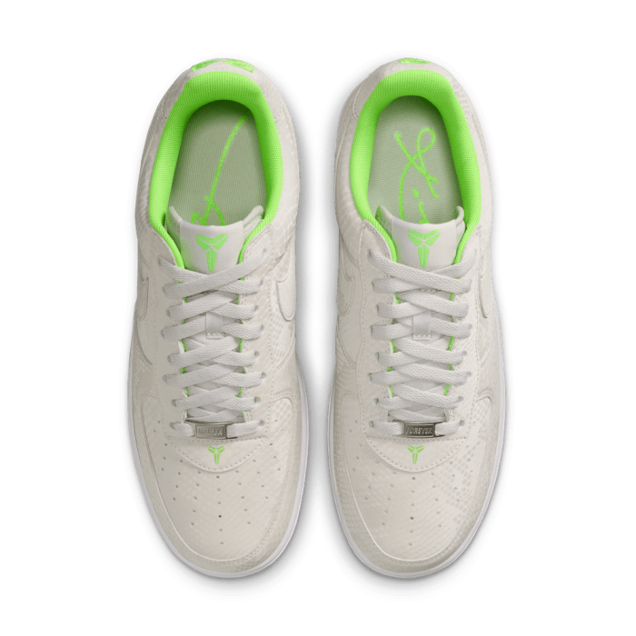 Nike Kobe Air Force 1 Low vast grey/electric green-white