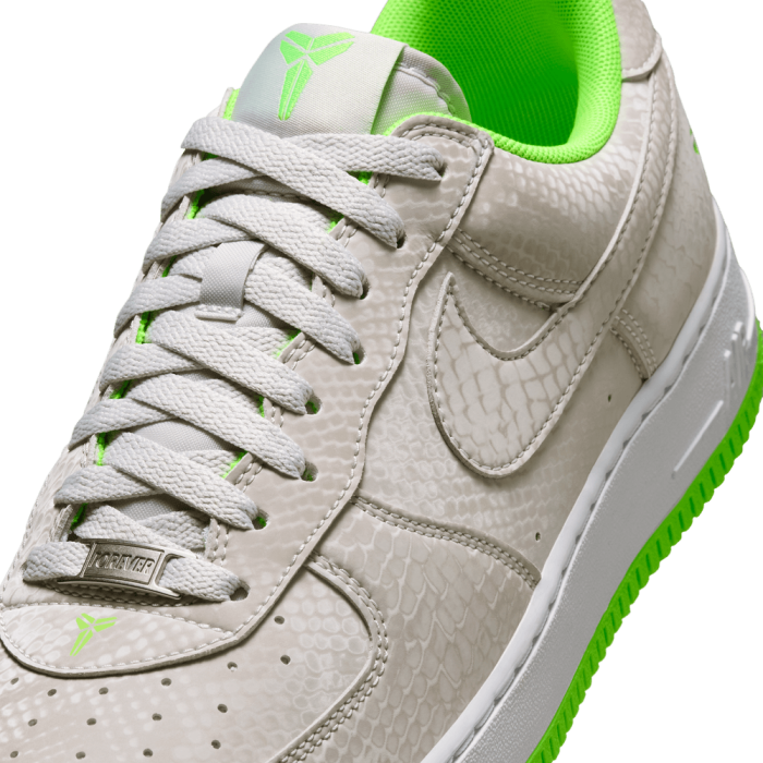 Nike Kobe Air Force 1 Low vast grey/electric green-white