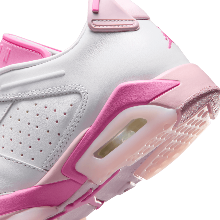 Air Jordan 6 Retro Low "china Rose" white/playful pink-pink foam