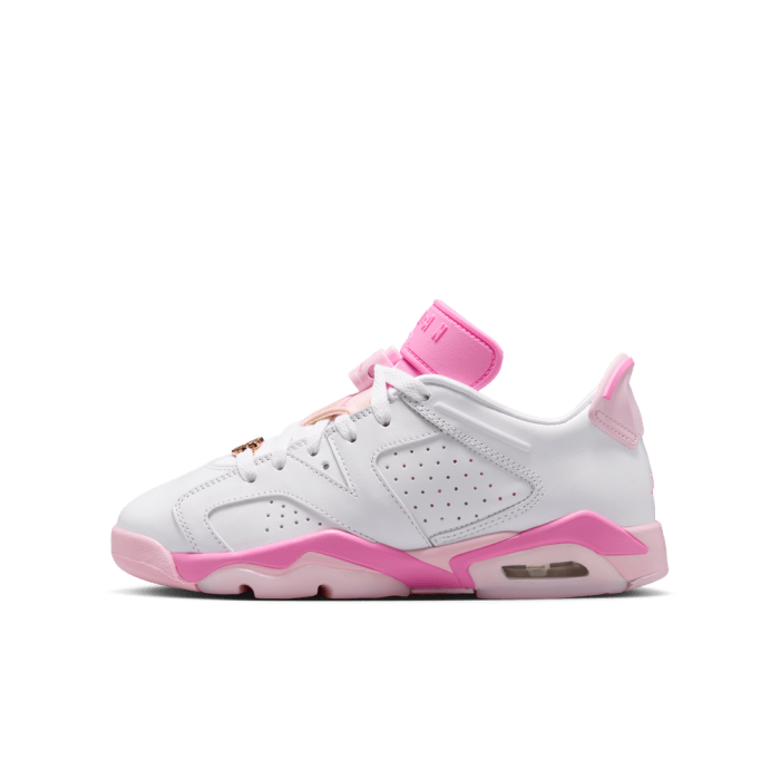 Air Jordan 6 Retro Low "china Rose" white/playful pink-pink foam