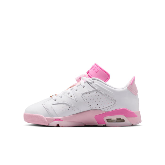 Air Jordan 6 Retro Low "china Rose" white/playful pink-pink foam