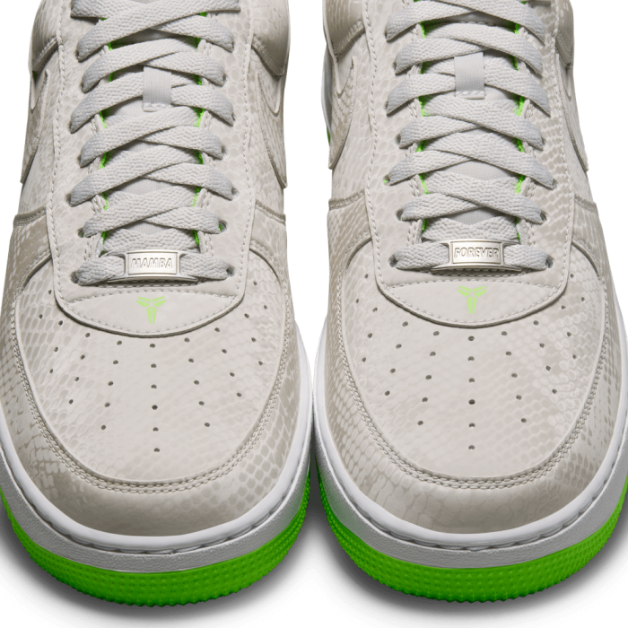 Nike Kobe Air Force 1 Low vast grey/electric green-white