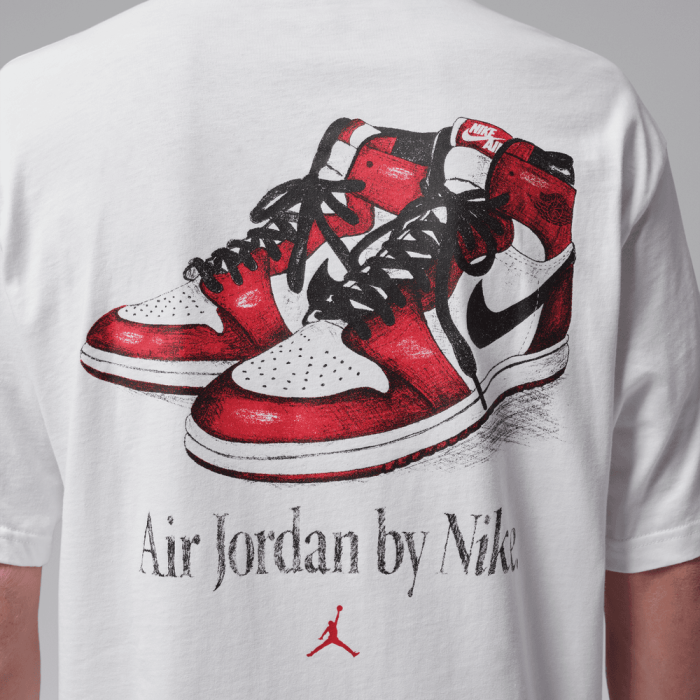 T-shirt Jordan Brooklyn AJ 1 Classic white